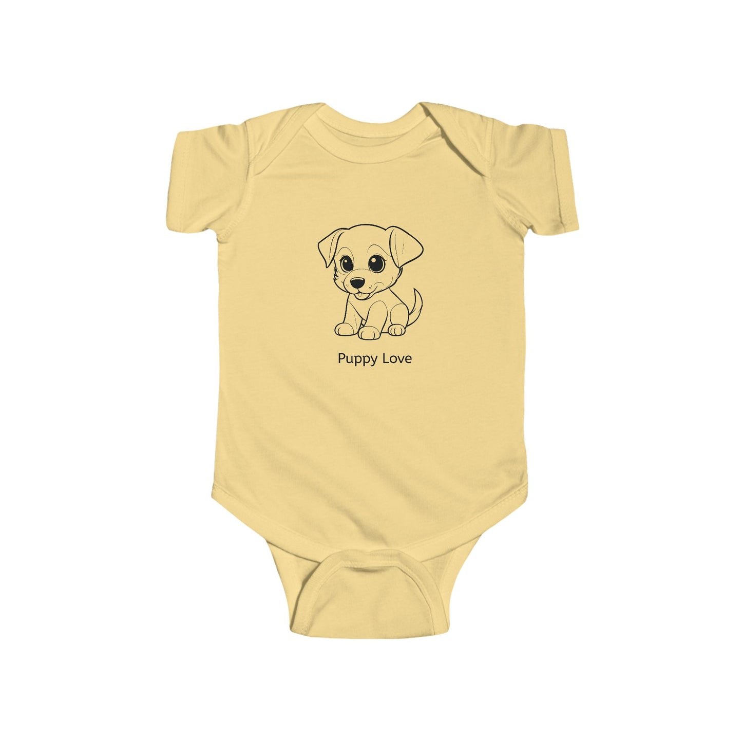Puppy Love Baby Bodysuit, Cute Infant Outfit, Newborn Gift