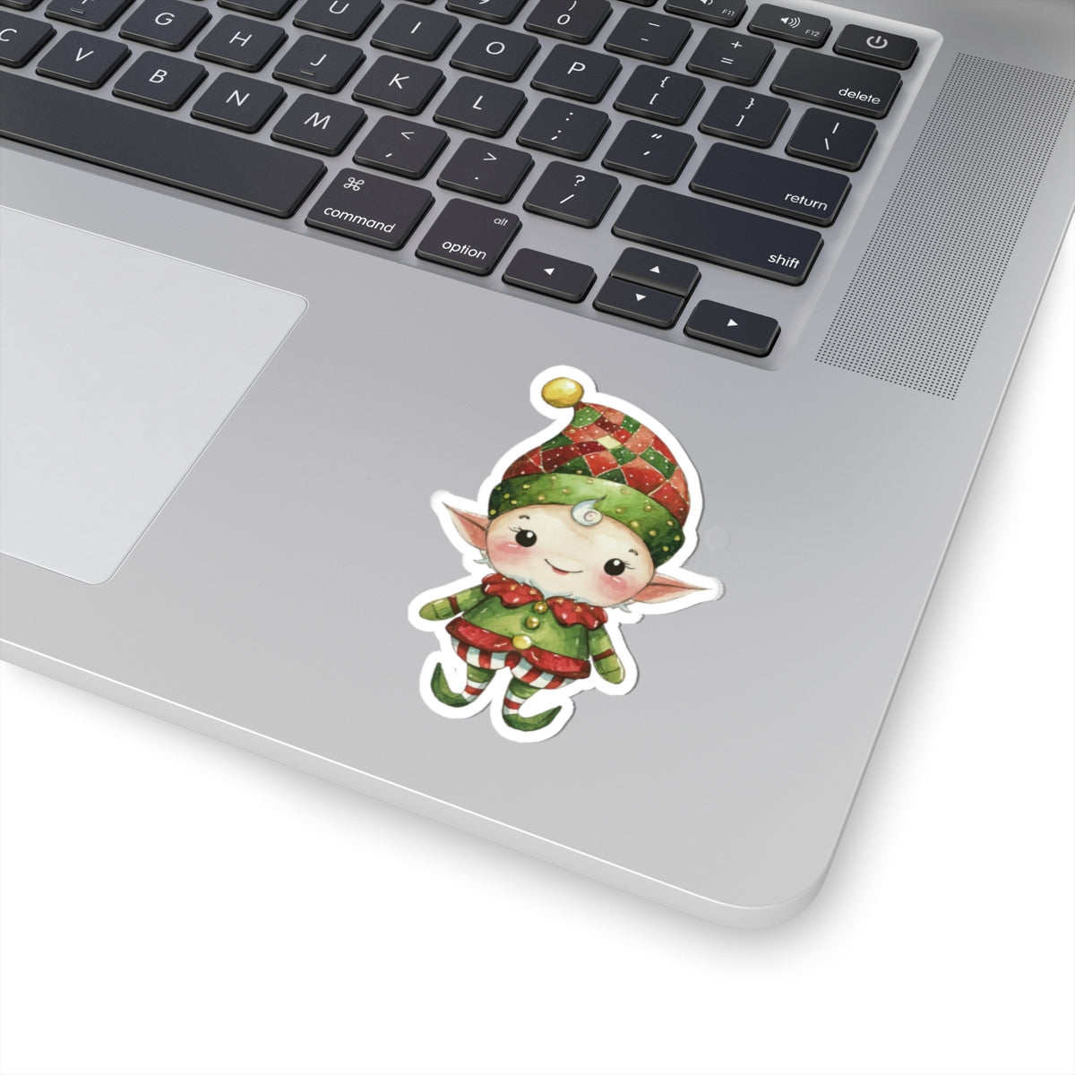 Adorable Christmas Elf Kiss-Cut Stickers, Holiday Decor, Cute Gift for Kids, Laptop or Planner Stickers, Fun Christmas Crafts