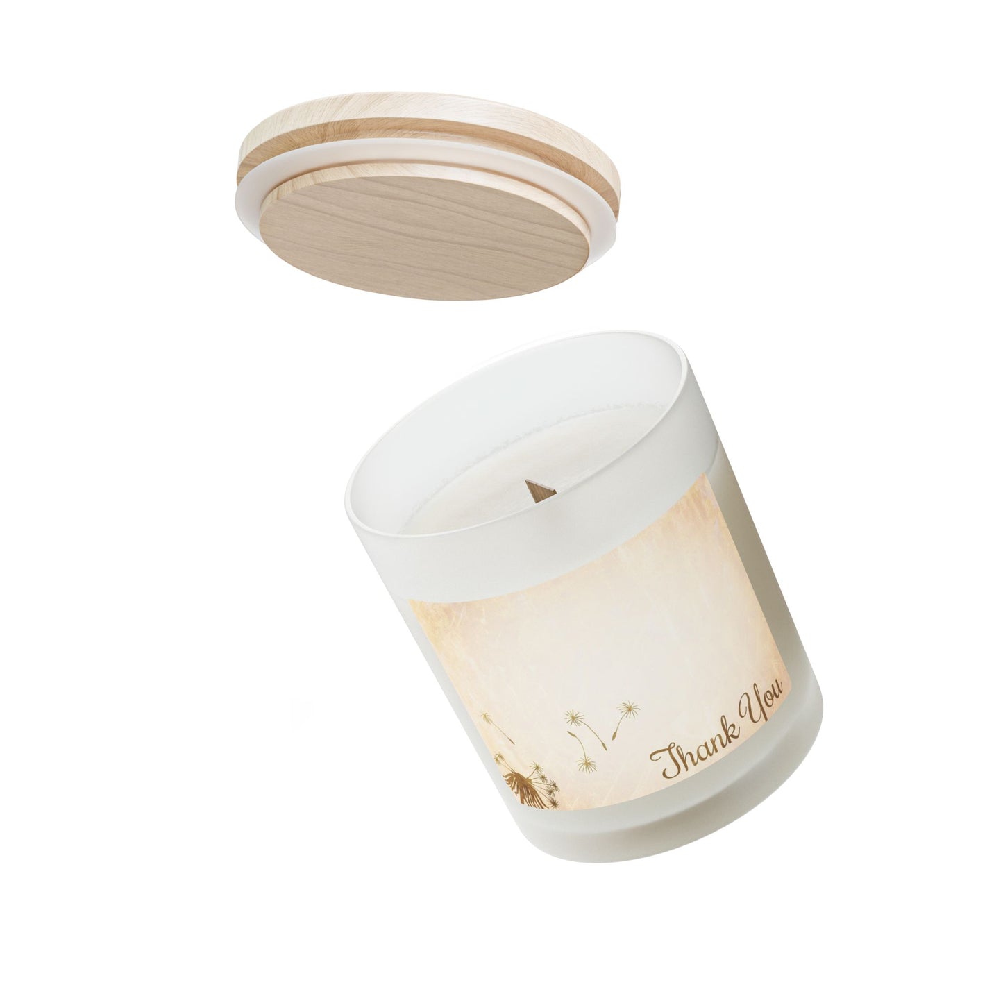 Frosted Glass Candle, 11oz