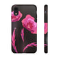 Floral iPhone Case | Tough Cases with Pink Poppy Design, Elegant Flower Phone Cover, Gift for Her, Spring Accessories, Chic Tech