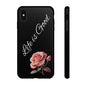 Floral Phone Case - Life is Good, Tough Phone Cover, Gift for Her, Rose Design, Personalized Phone Accessory, Stylish Tech Protector