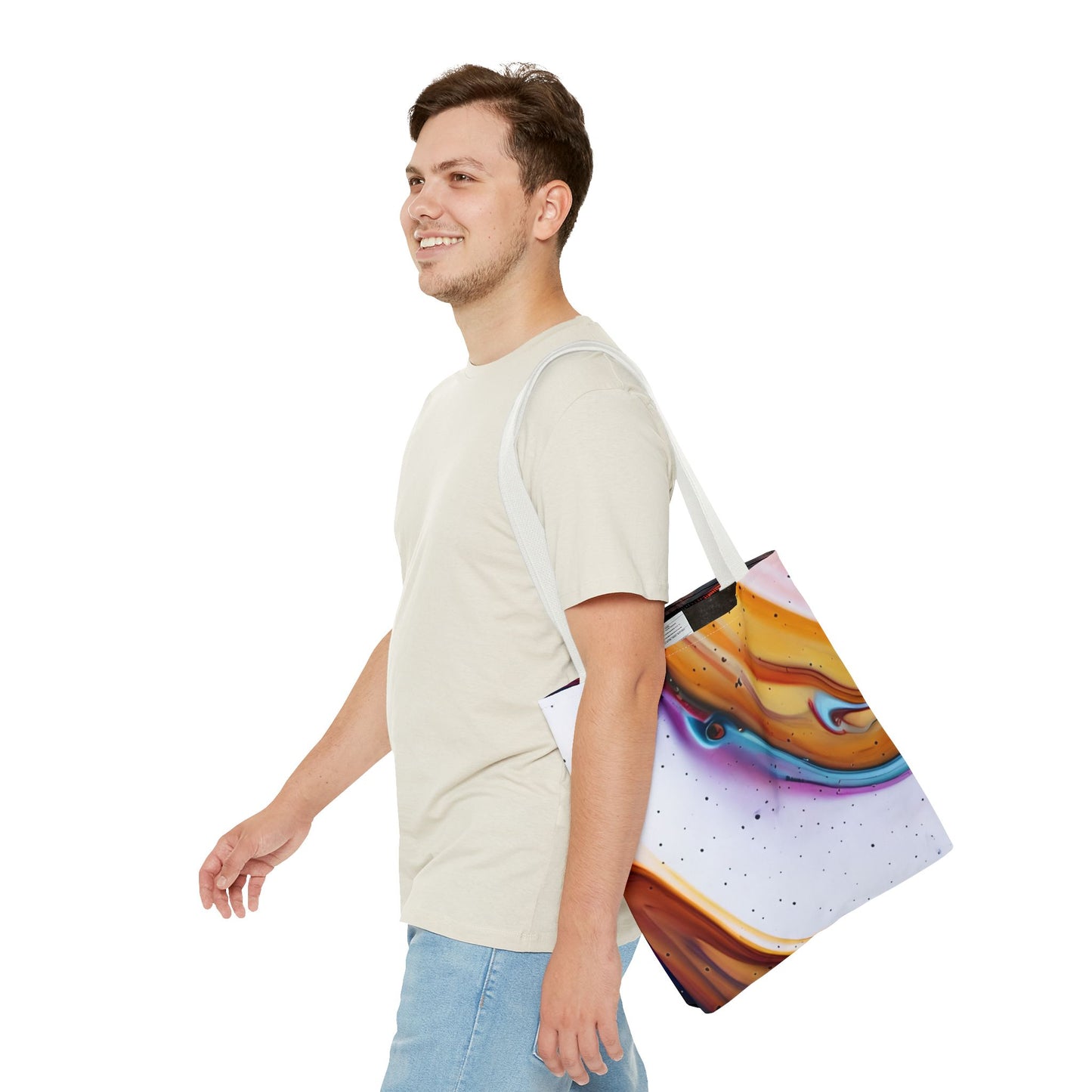 Colorful Abstract Tote Bag | Art Bags for Women, Reusable Shopping Bag
