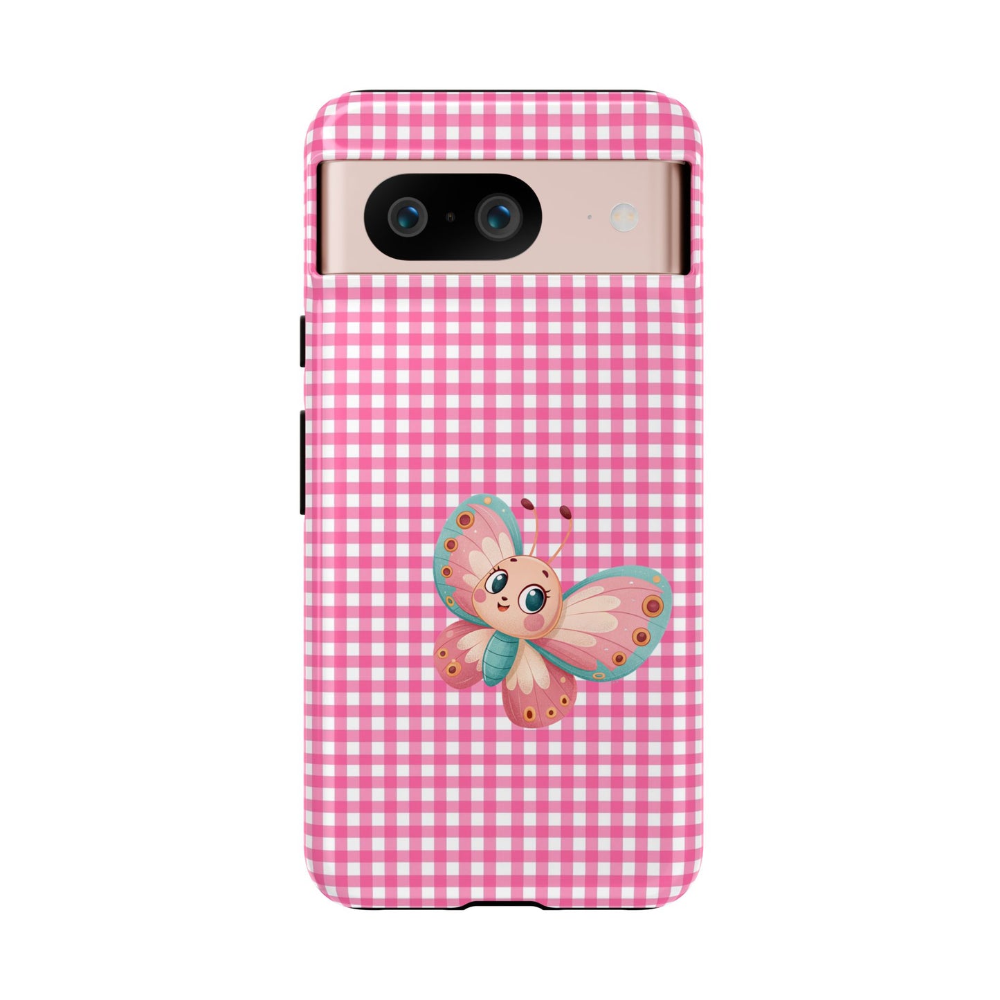 Cute Butterfly Phone Case, Tough Cases, Floral Phone Accessory, Gift for Her, Spring Fashion, Kids' Birthday Present, Pastel Aesthetic