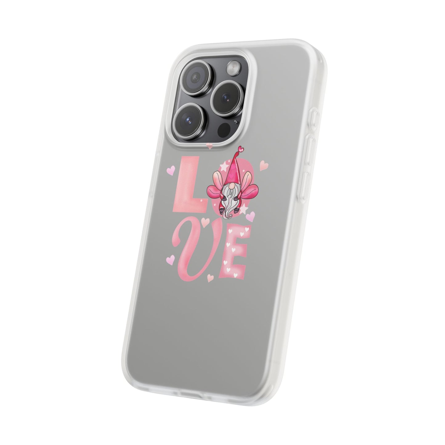 Love Gnome Phone Case — Cute Pink Valentine Flexi Case