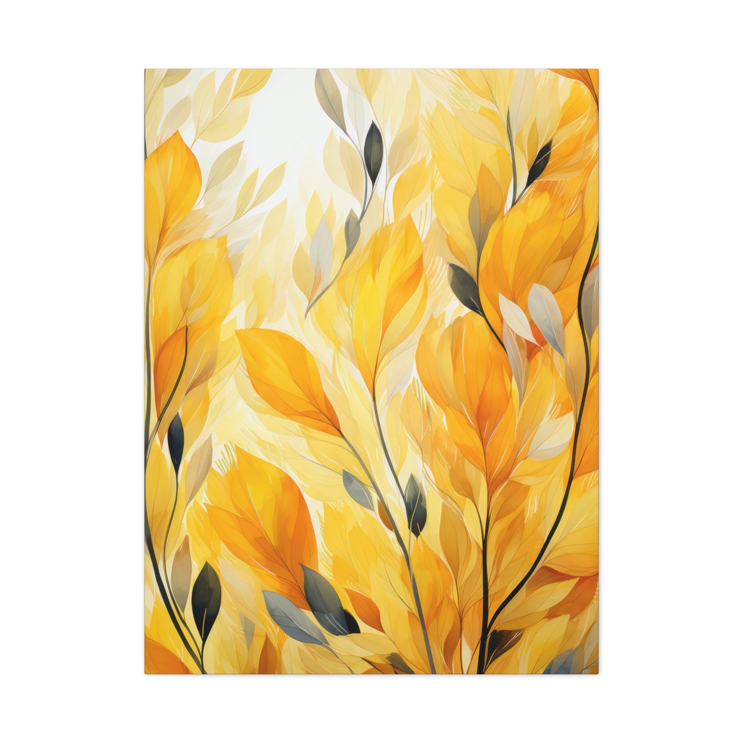 Gorgeous Yellow Matte Canvas Art Print, Stretched, 1.25"