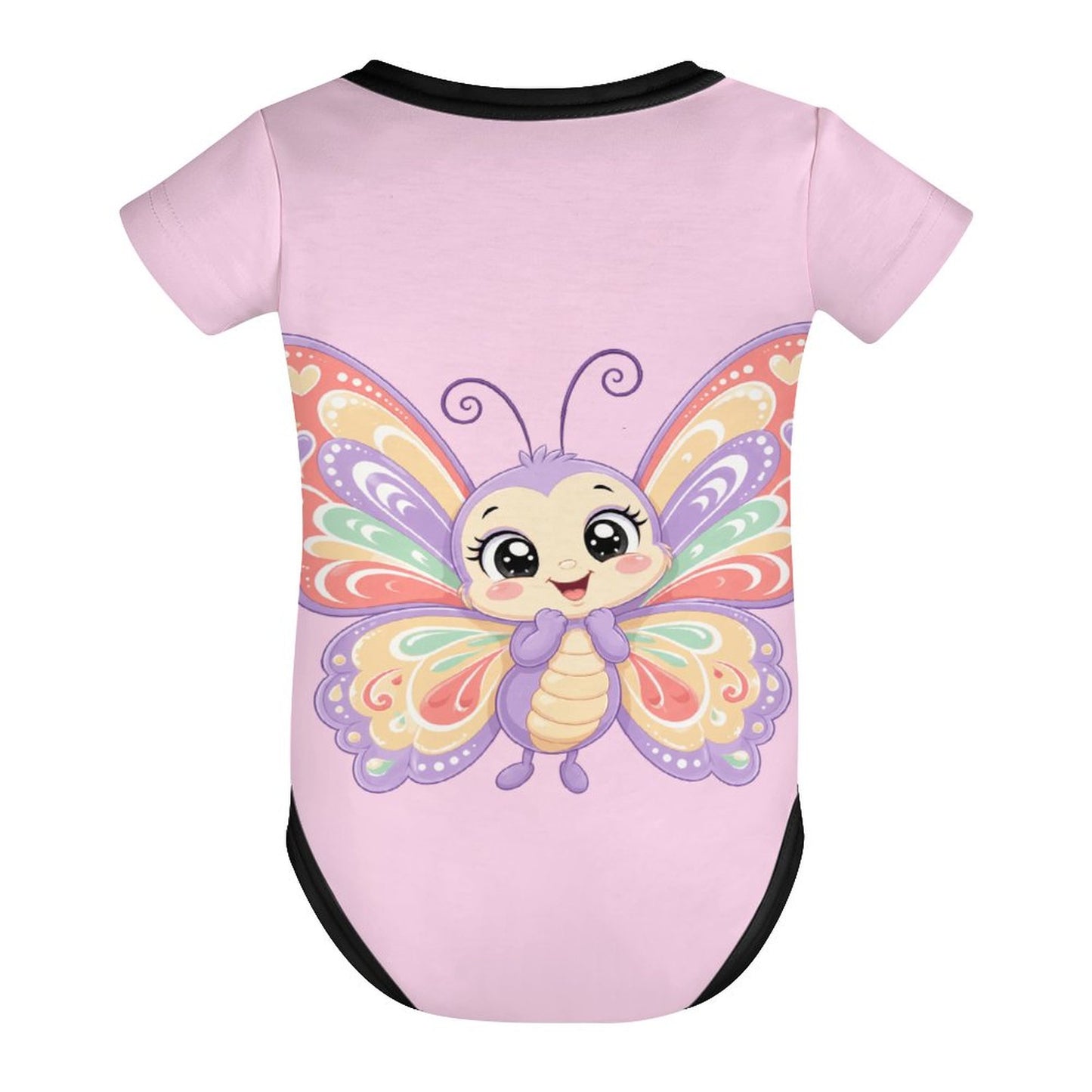 Faux Cotton Short Sleeve Baby Romper