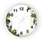 Elegant Leafy Wall Clock | Home Décor, Gift for Her, Modern Rustic Design, Nature Lover Wall Art, Stylish Timepiece