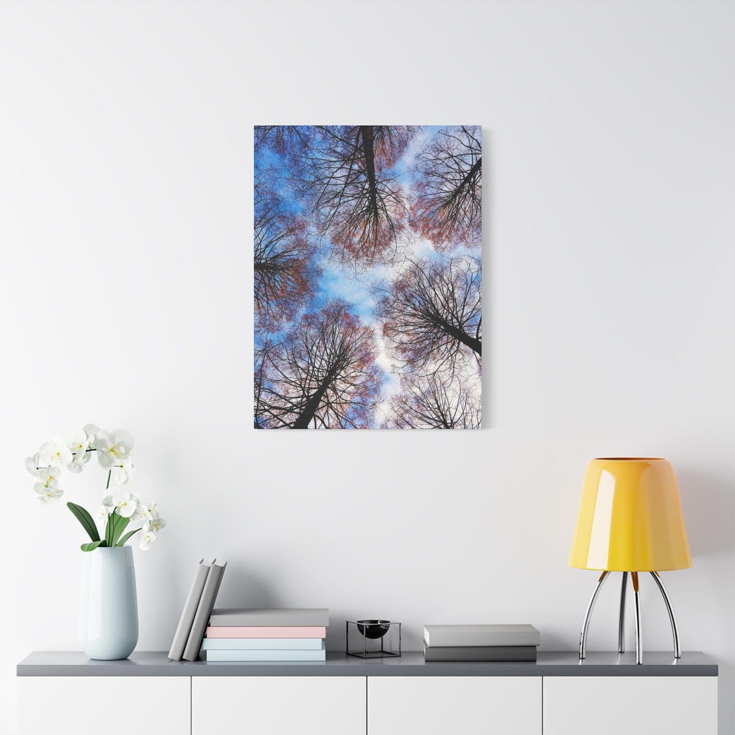 Winter Tree Canopy Matte Canvas Wall Art — Stretched 1.25"