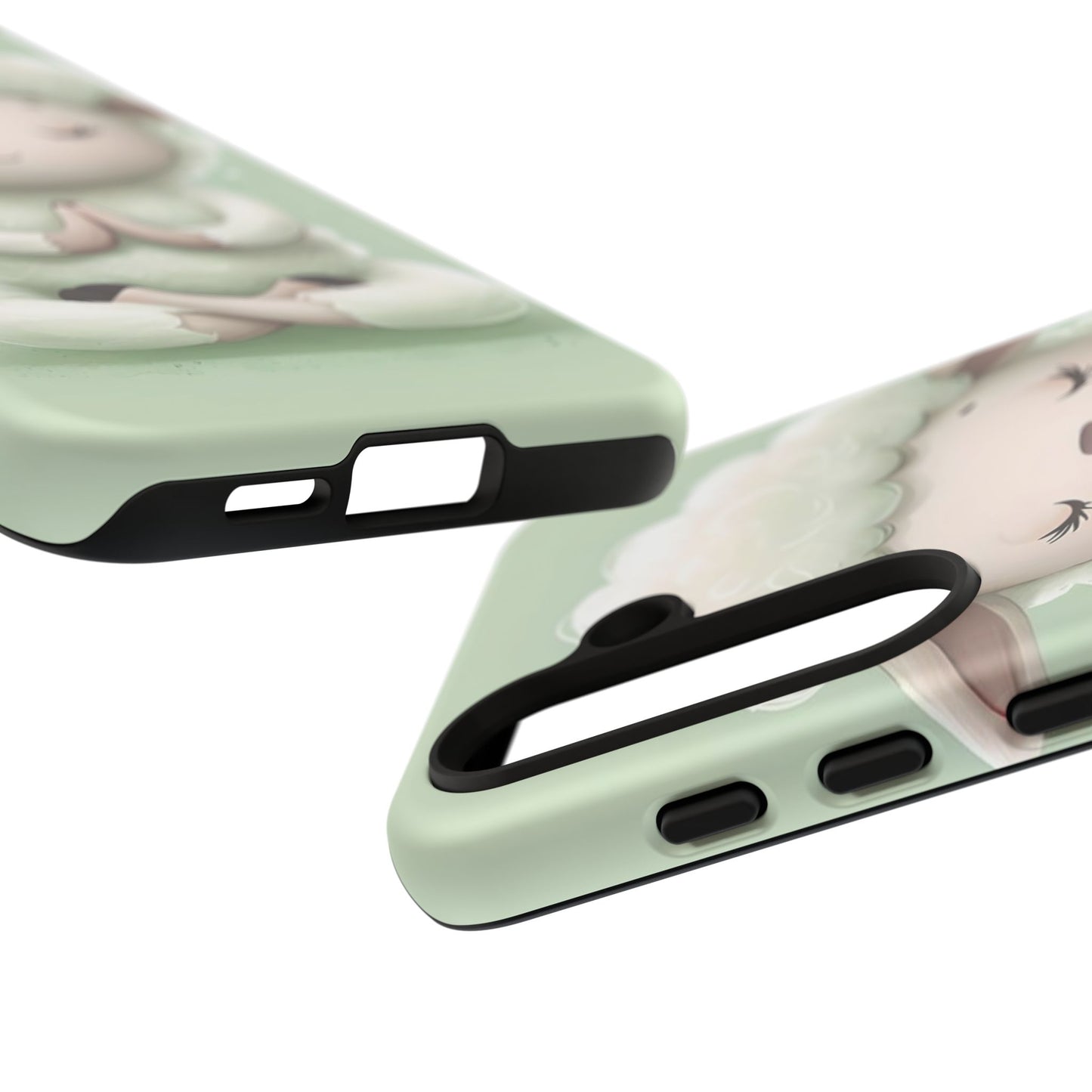 Meditating Lamb Phone Case — Cute Pastel Protective iPhone Cover