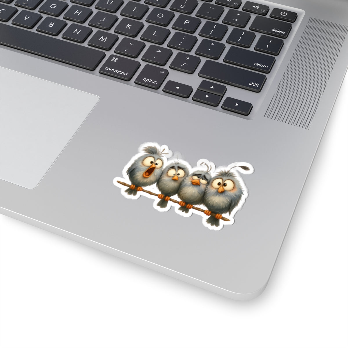 Cute Bird Kiss-Cut Stickers, Funny Bird Stickers, Laptop Decals, Kids Room Decor, Gift for Bird Lovers