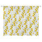 Sheer Curtain White and Yellow