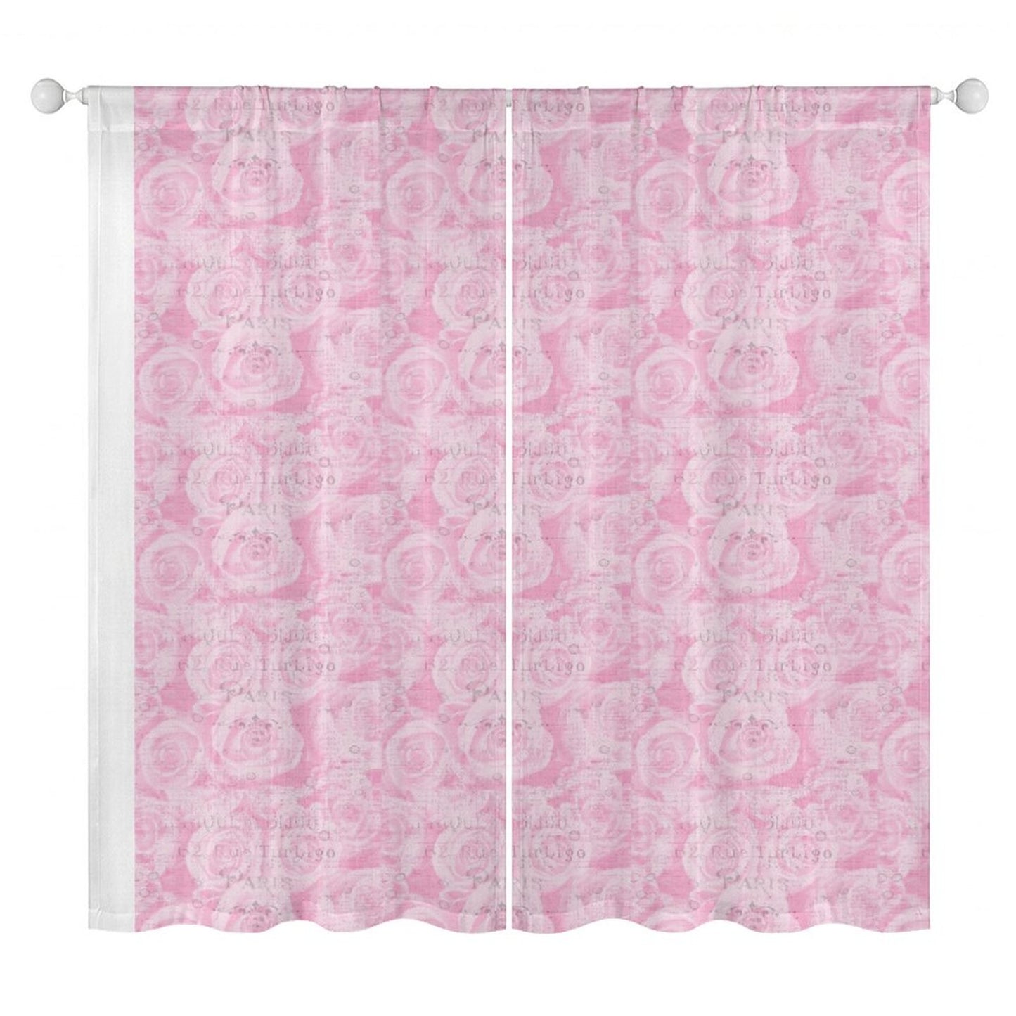 Sheer Curtain Pink