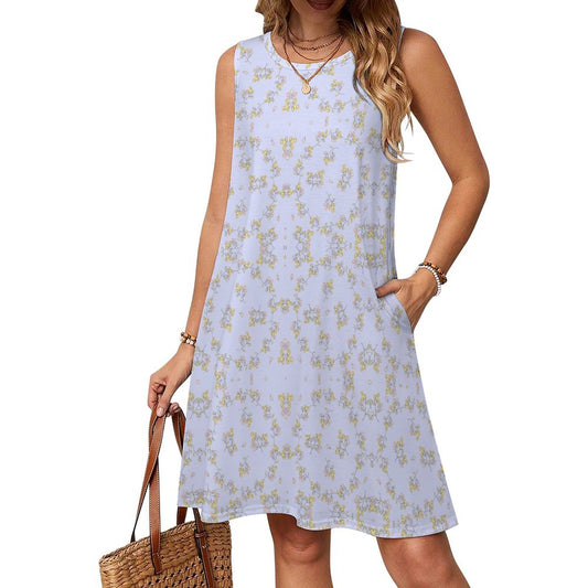 180gsm Sleeveless Dress for Women(All-Over Printing)