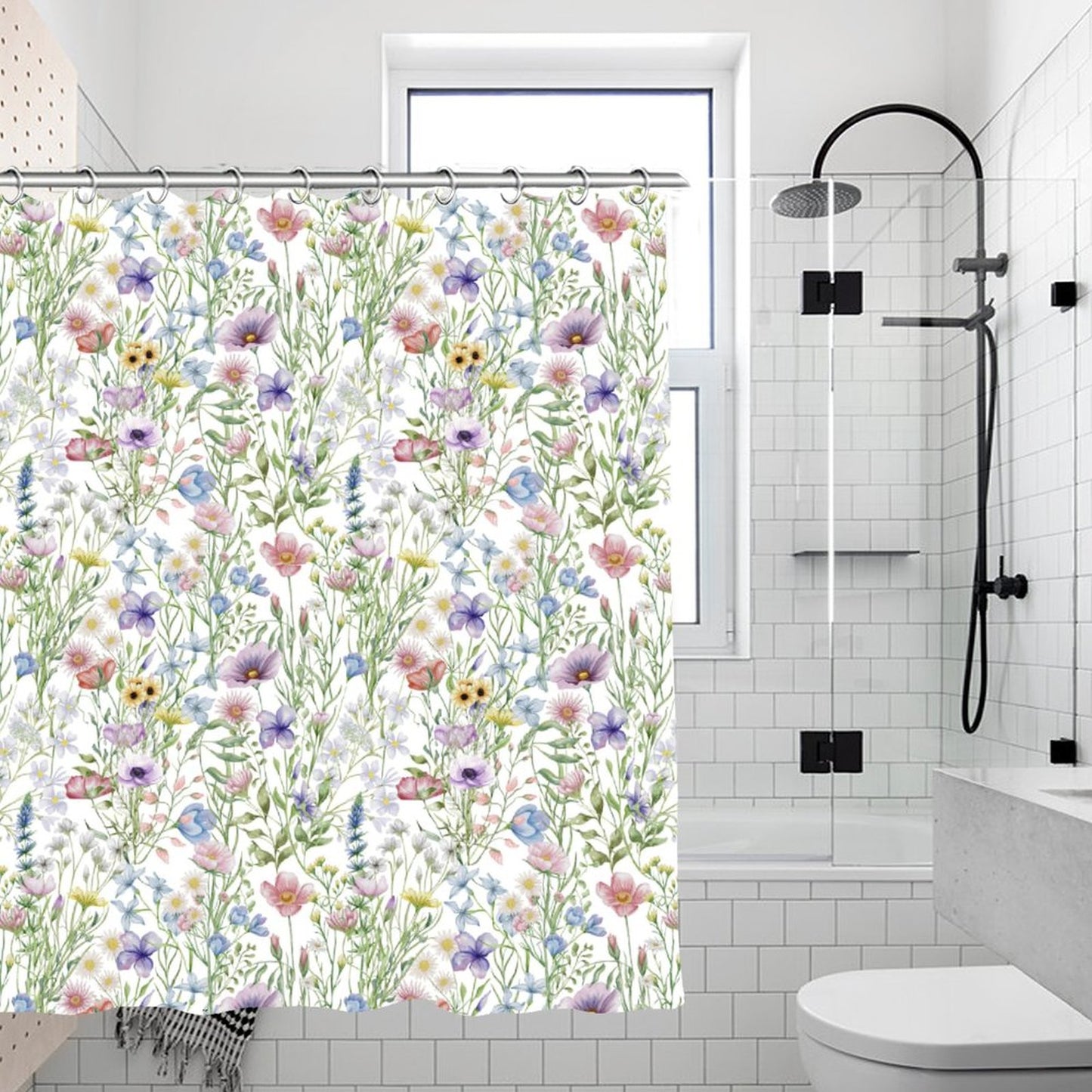Waterproof Shower Curtain - Floral