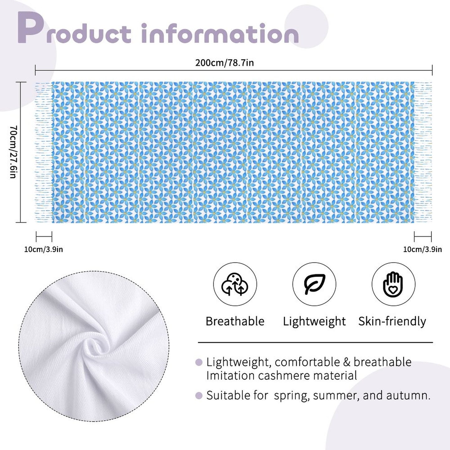 Cashmere-like Tassel Scarf