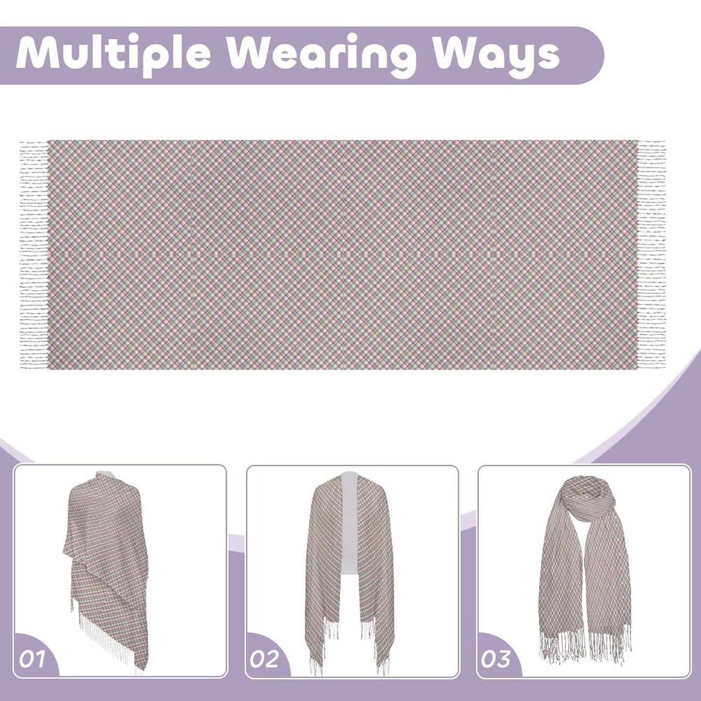 Cashmere-like Tassel Scarf