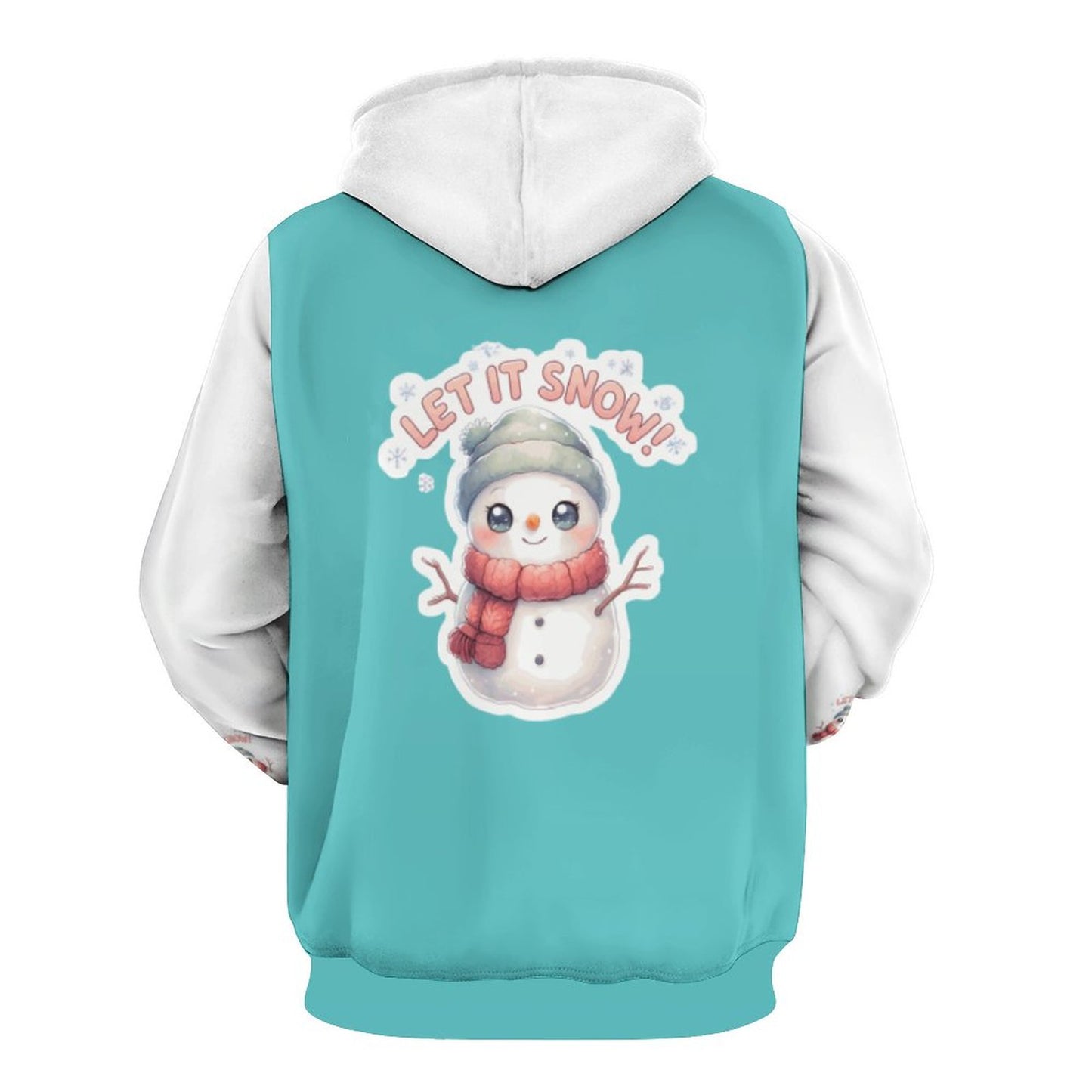 Let it Snow  Hoodie with Double-layer Cap