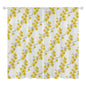 Sheer Curtain White and Yellow