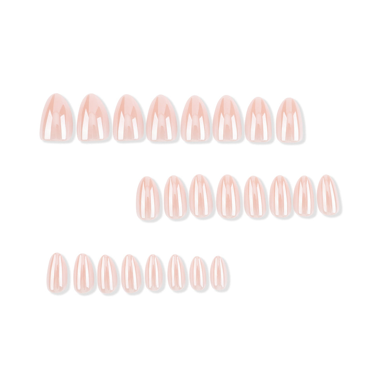 365nails: "Glossy Natural Nude Oval" – Minimalist Press-on Nails – Image 2