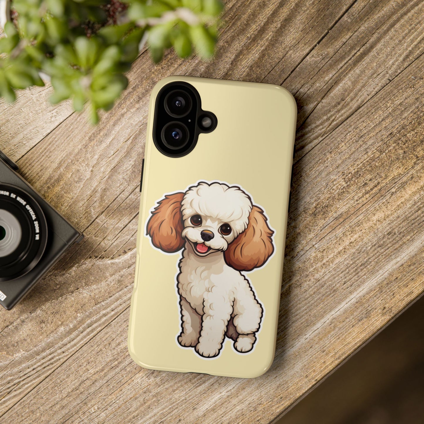 Cute Dog Phone Case, Pet Lover Gift, Custom Phone Cover, Cartoon Dog Case, Durable Phone Accessory