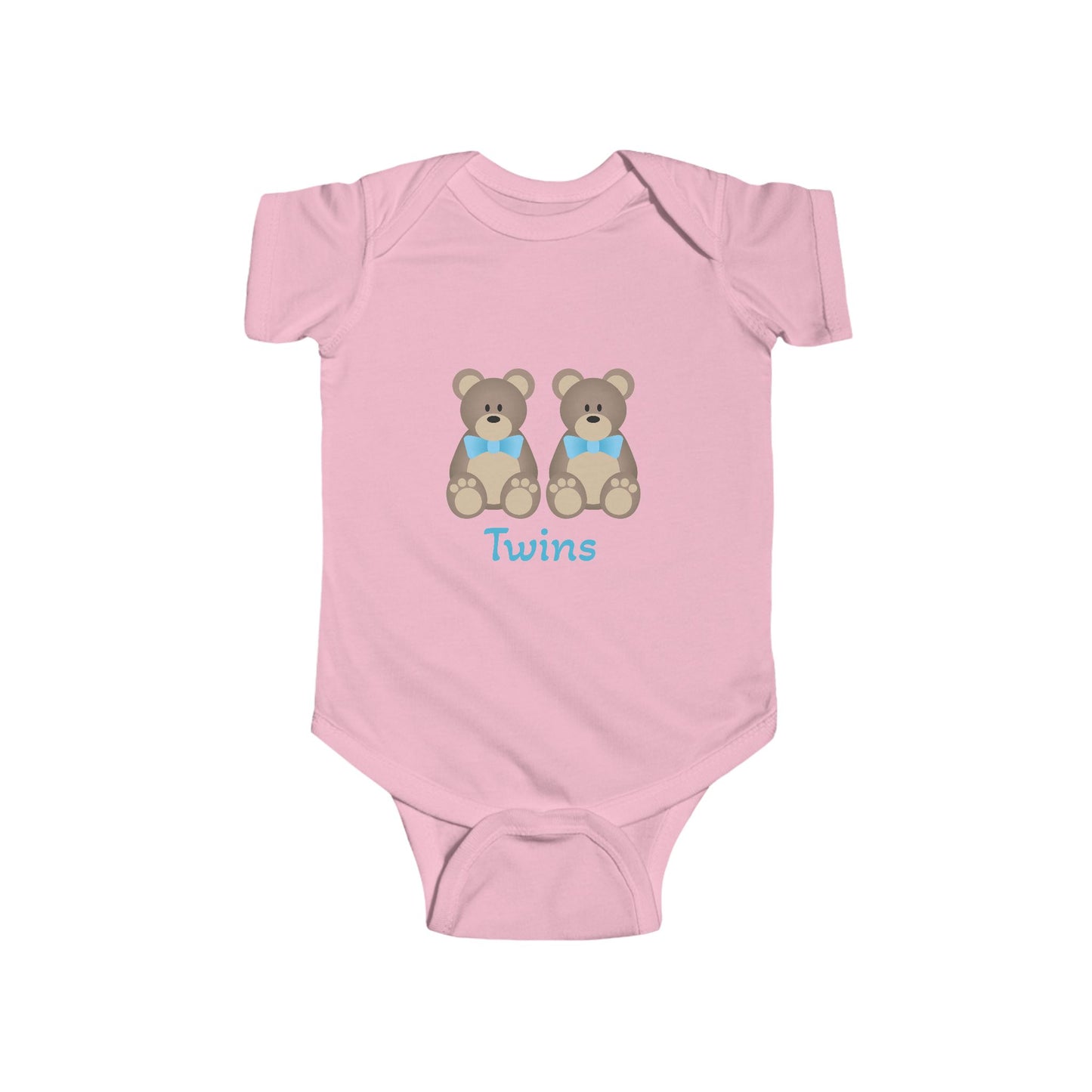 Twins Bear Baby Bodysuit, Cute Infant Onesie, Gift for Newborns, Baby Shower Present, Adorable Twins Outfit