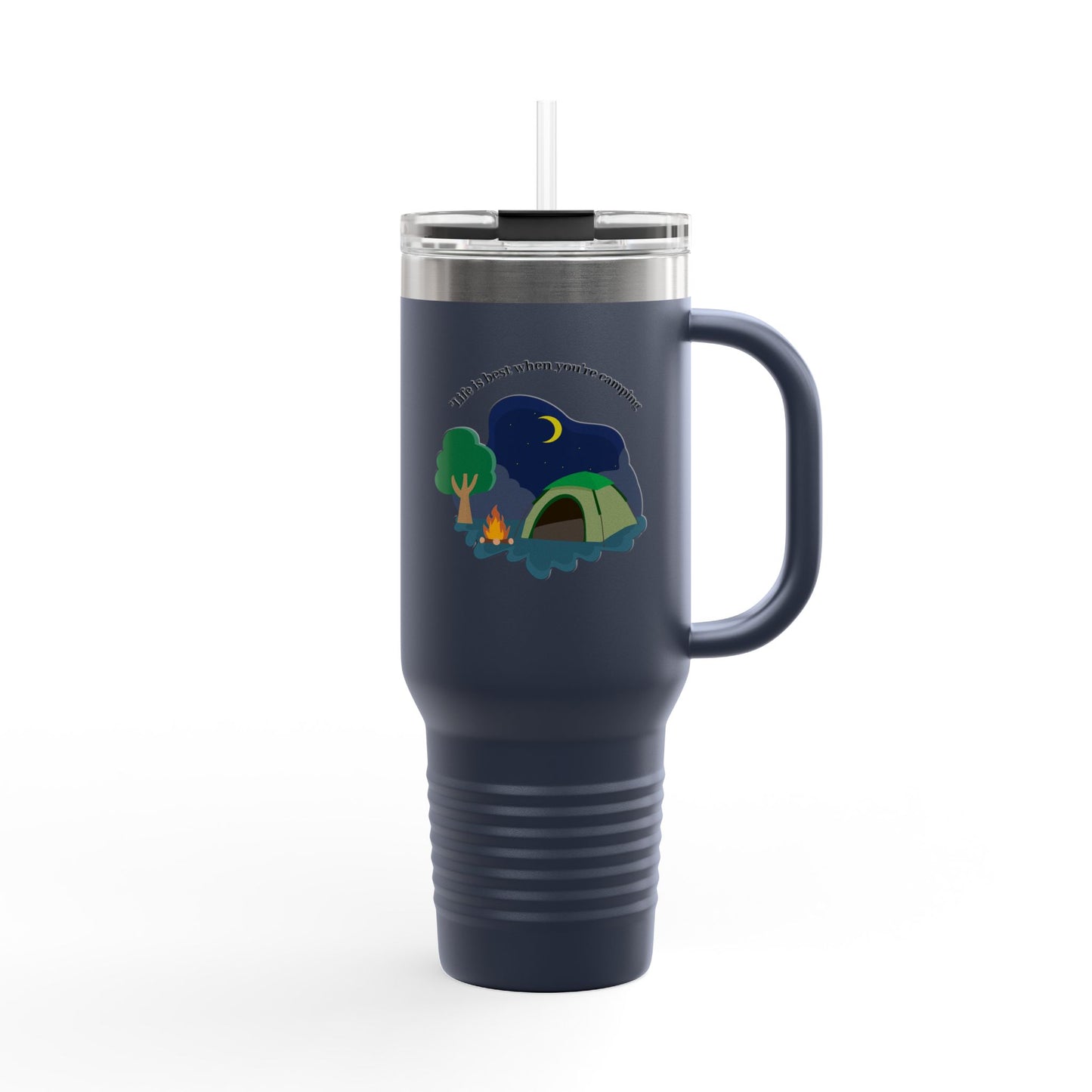 Insulated Travel Mug for Adventurers | 40oz Camping Coffee Mug, Travel Tumbler, Outdoor Drinkware, Gift for Hikers, Nature Lovers