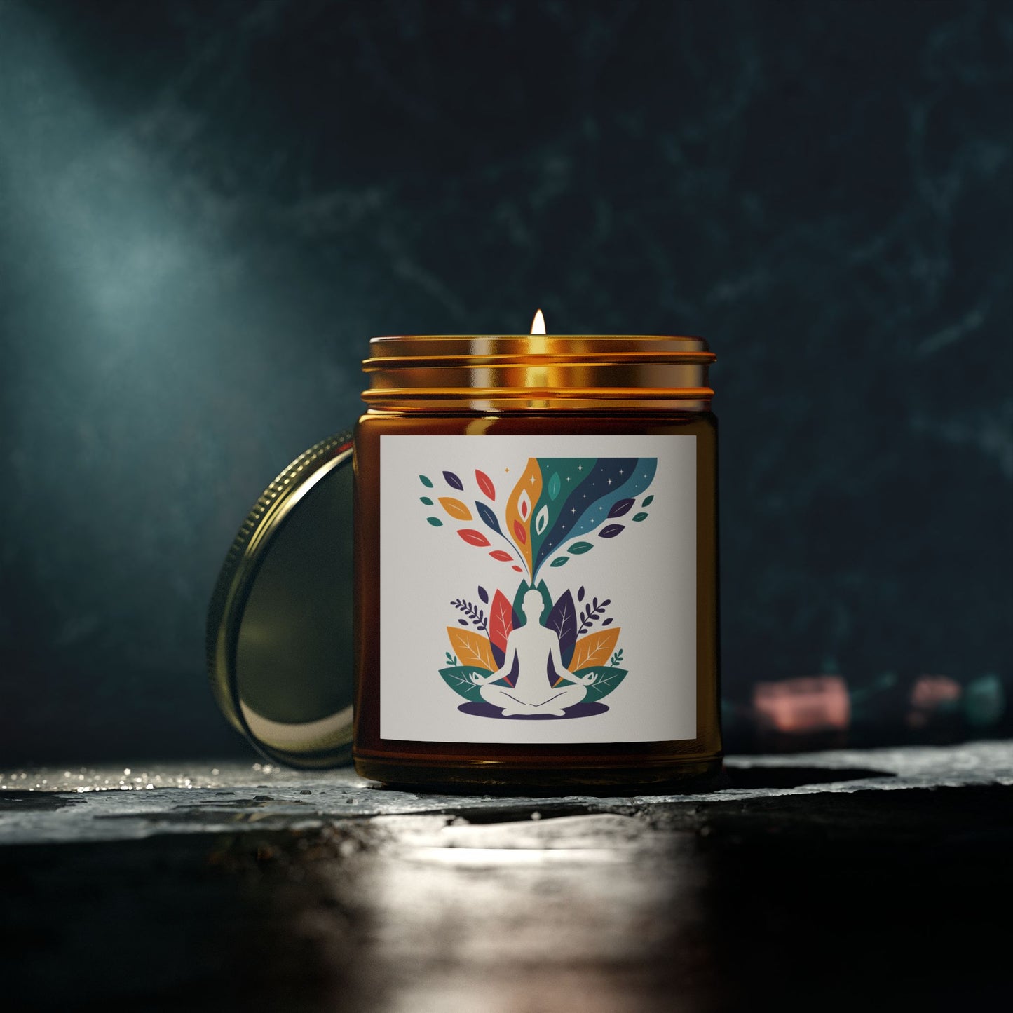 Serene Scented Candles, Relaxing Aromatherapy for Meditation, Home Décor, or Gifts, Coconut Apricot Wax