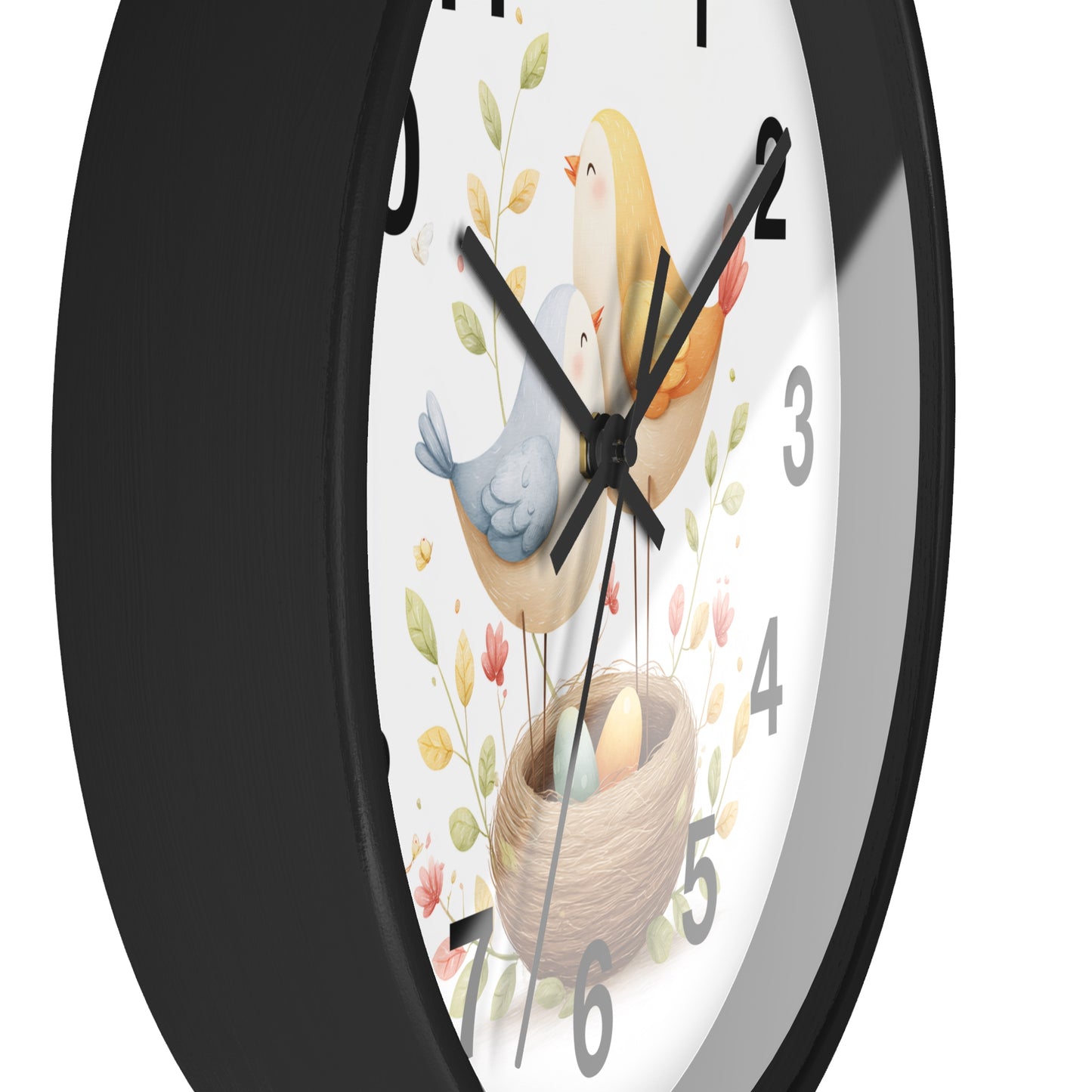 Charming Bird Nest Wall Clock | Nature-Inspired Decor, Gift for Bird Lovers, Home Decoration, Springtime Gift, Unique Wall Art