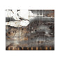 Abstract Musical Notes Matte Stretched Canvas Art (1.25")