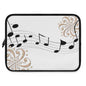 Musical Notes Laptop Sleeve | Perfect Gift for Music Lovers, Stylish Tech Accessory, Holiday Gift, Decor for Home Office, Music-Themed