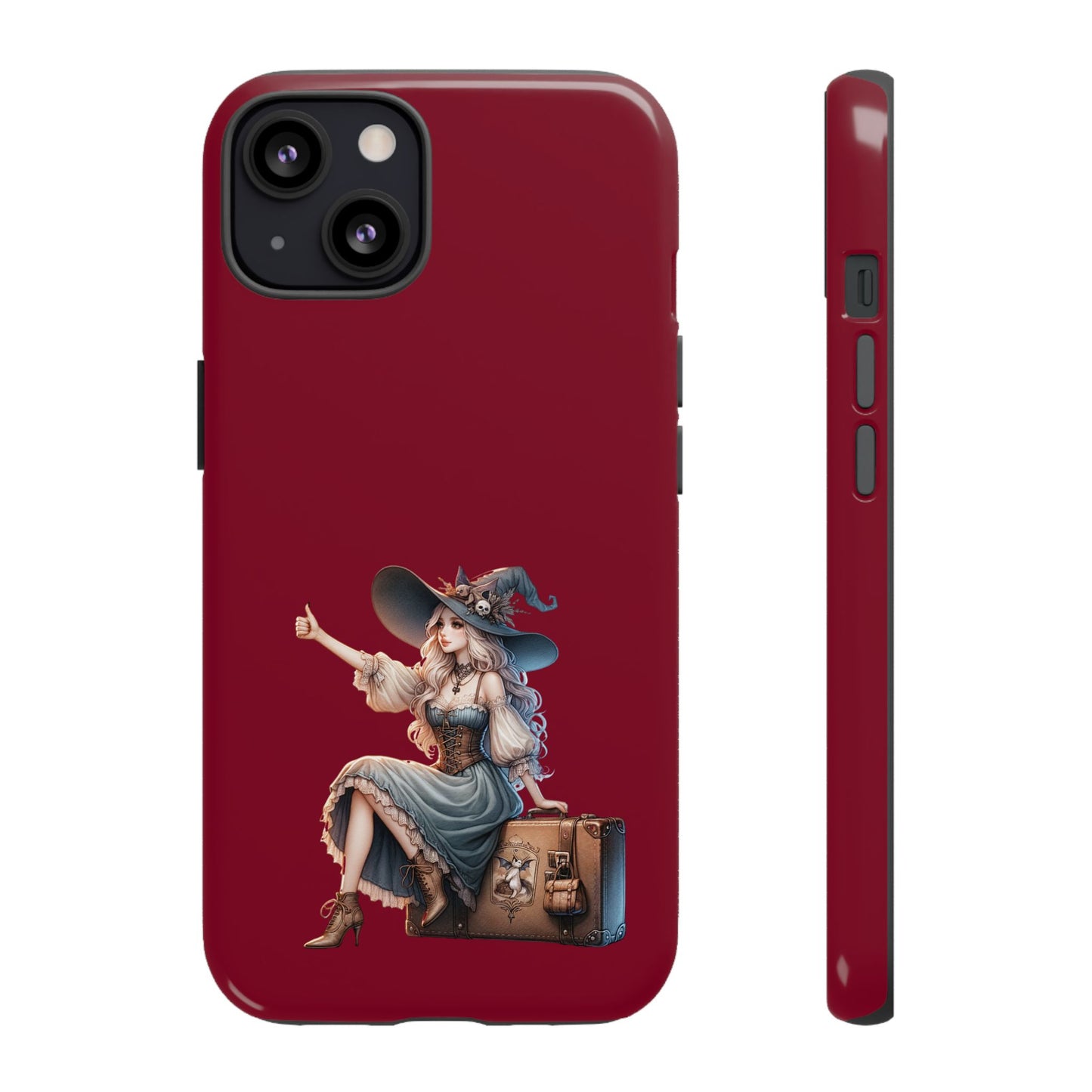 Witchy Phone Case - Magical, Durable - Halloween Gift, Cosplay Accessory, Cute Witch Design