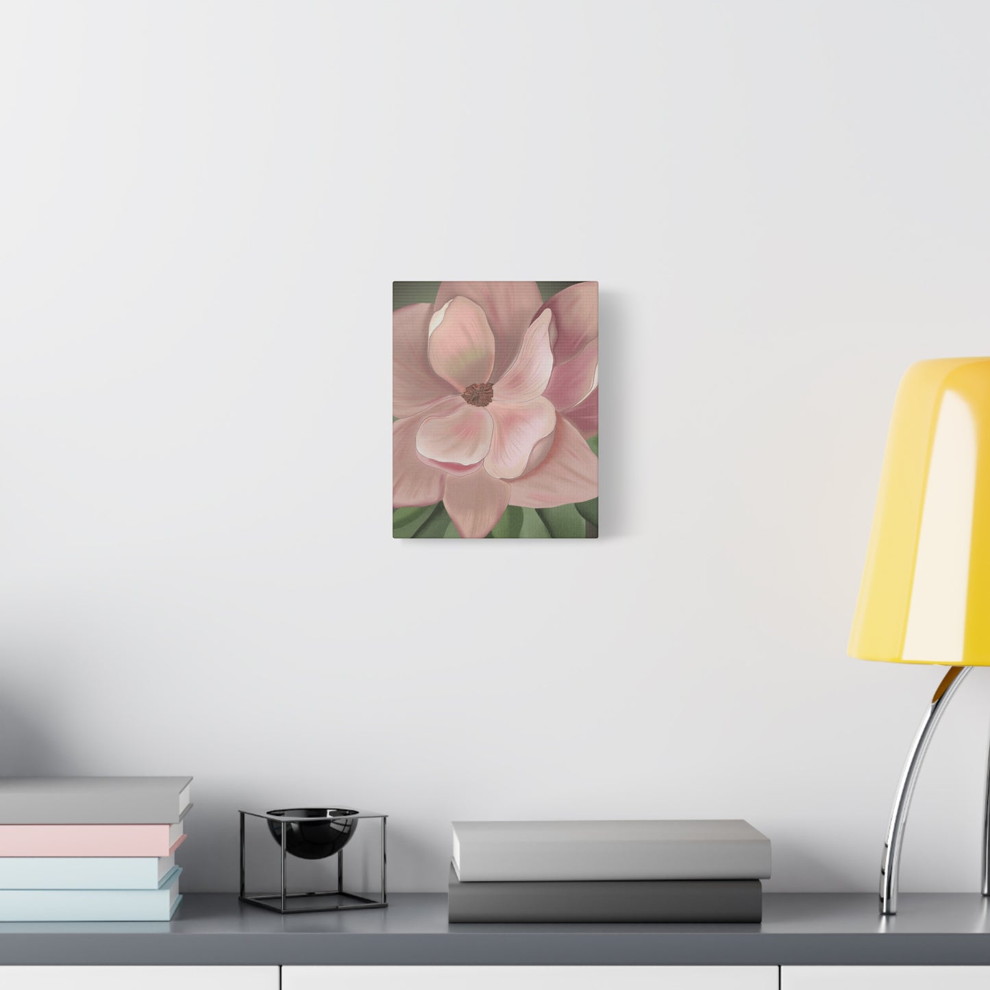 Matte Canvas, Stretched, 1.25" Pink Flowers