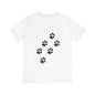 Paw Print Short Sleeve Tee | Unisex Animal Lover Shirt, Pet Owner Gift, Casual Wear, Gifts for Dog Lovers, Comfortable T-Shirt