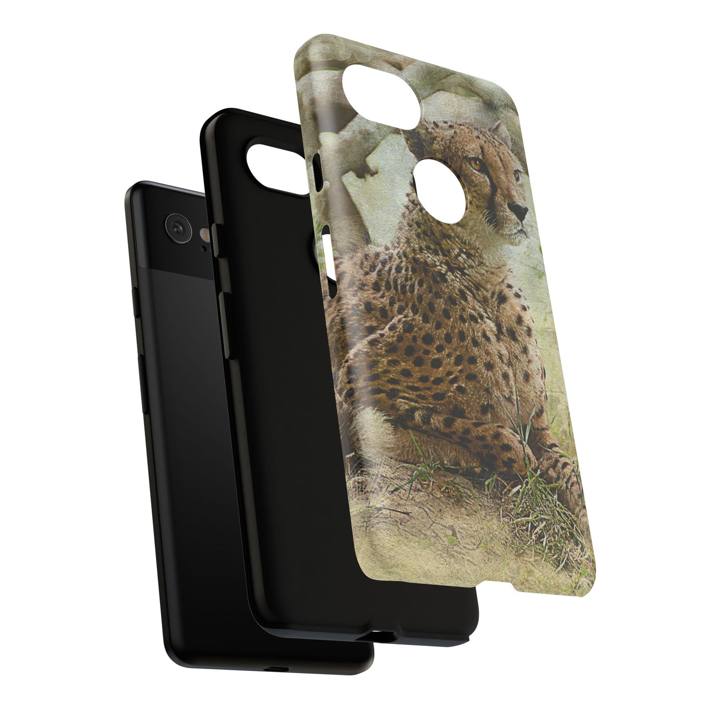 Cheetah Phone Case, Tough Cases, Animal Lover Gift, Wildlife Protection, Eco-Friendly Mobile Cover, Unique Phone Accessory