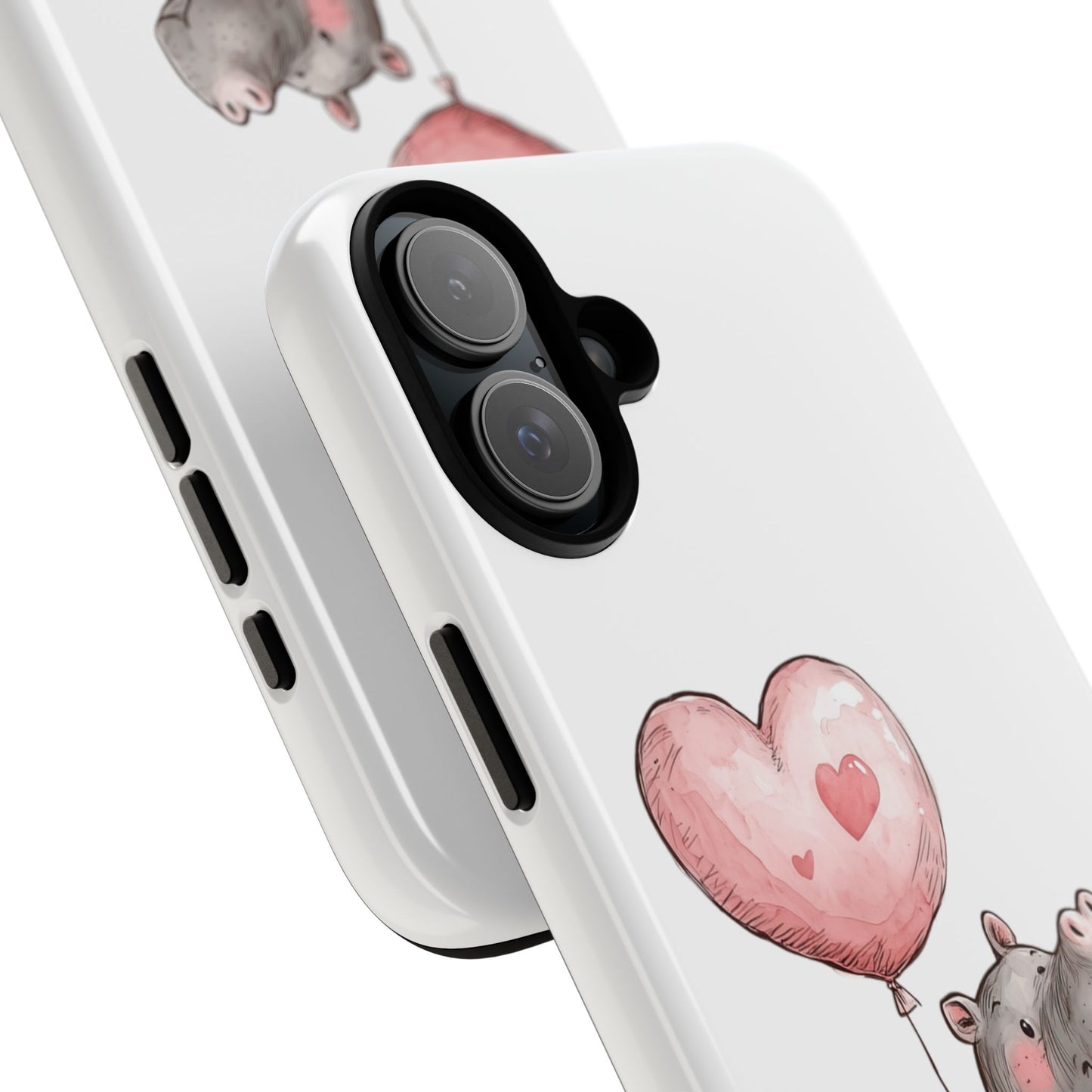 Cute Hippo Phone Case - Good Vibes Design, Animal Lover Gift, Fun Accessory, Birthday Present, Phone Accessories