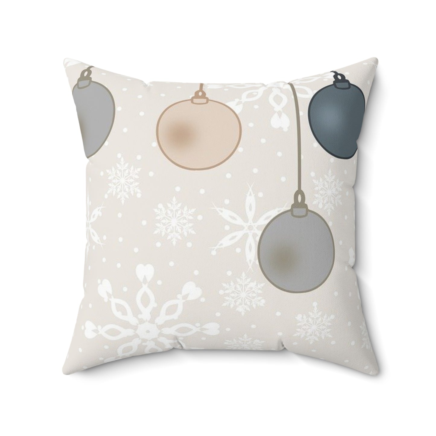 Christmas Ornament Pillow, Holiday Decor, Cozy Home Accents, Winter Decorations, Festive Cushion
