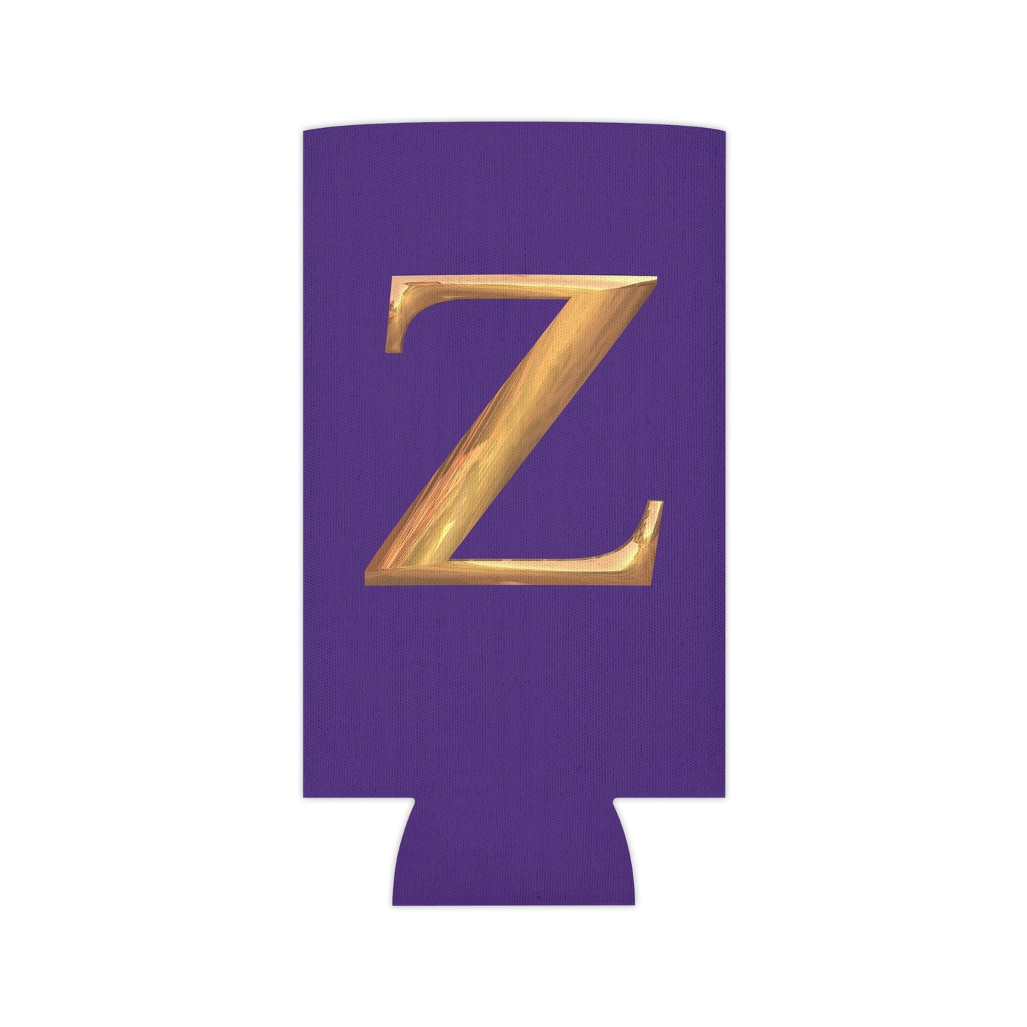 Stylish Monogram Z Can Cooler | Personalized Gift, Party Favor, Tailgate Gear, Outdoor Events, Custom Drink Holder