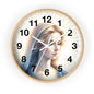 Serene Mary Wall Clock, Spiritual Decor, Gift for Mother's Day, Home Office Accent, Religious Artwork, Faith-Inspired Timepiece