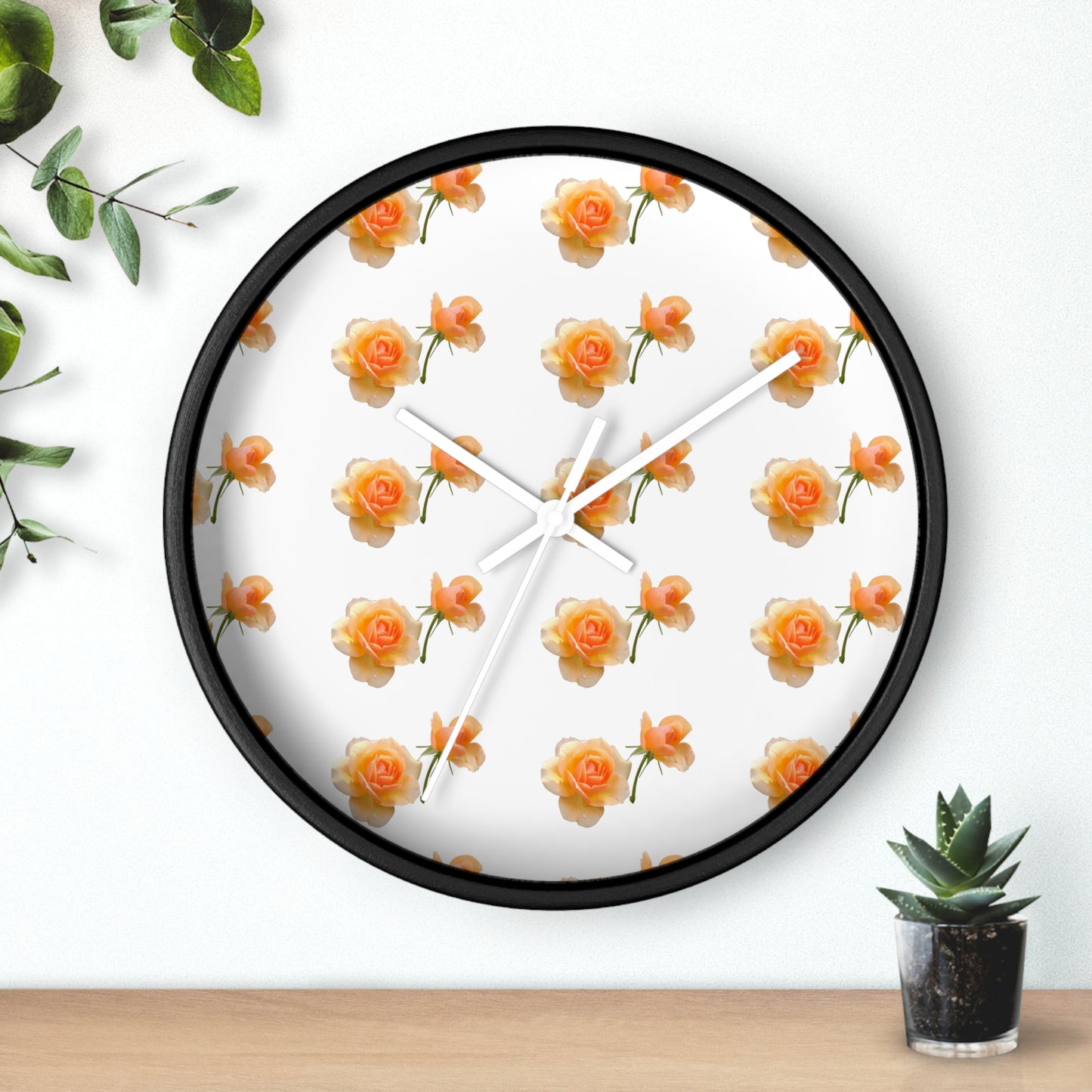 Charming Floral Wall Clock - Perfect for Home Decor, Gift for Her
