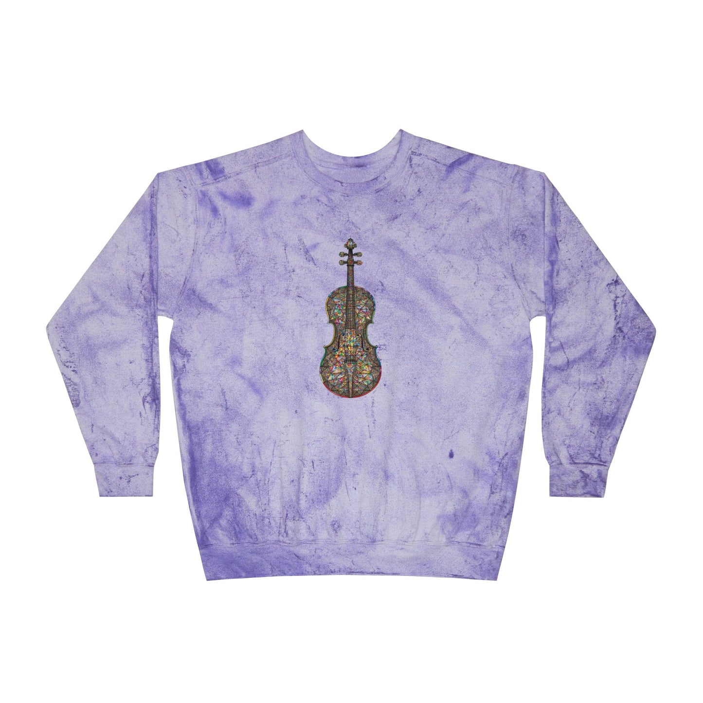 Colorful Violin Design Sweatshirt, Creative Gift for Musicians, Artistic Crewneck for Music Lovers, Unique Fashion for Concerts, Cozy [...]