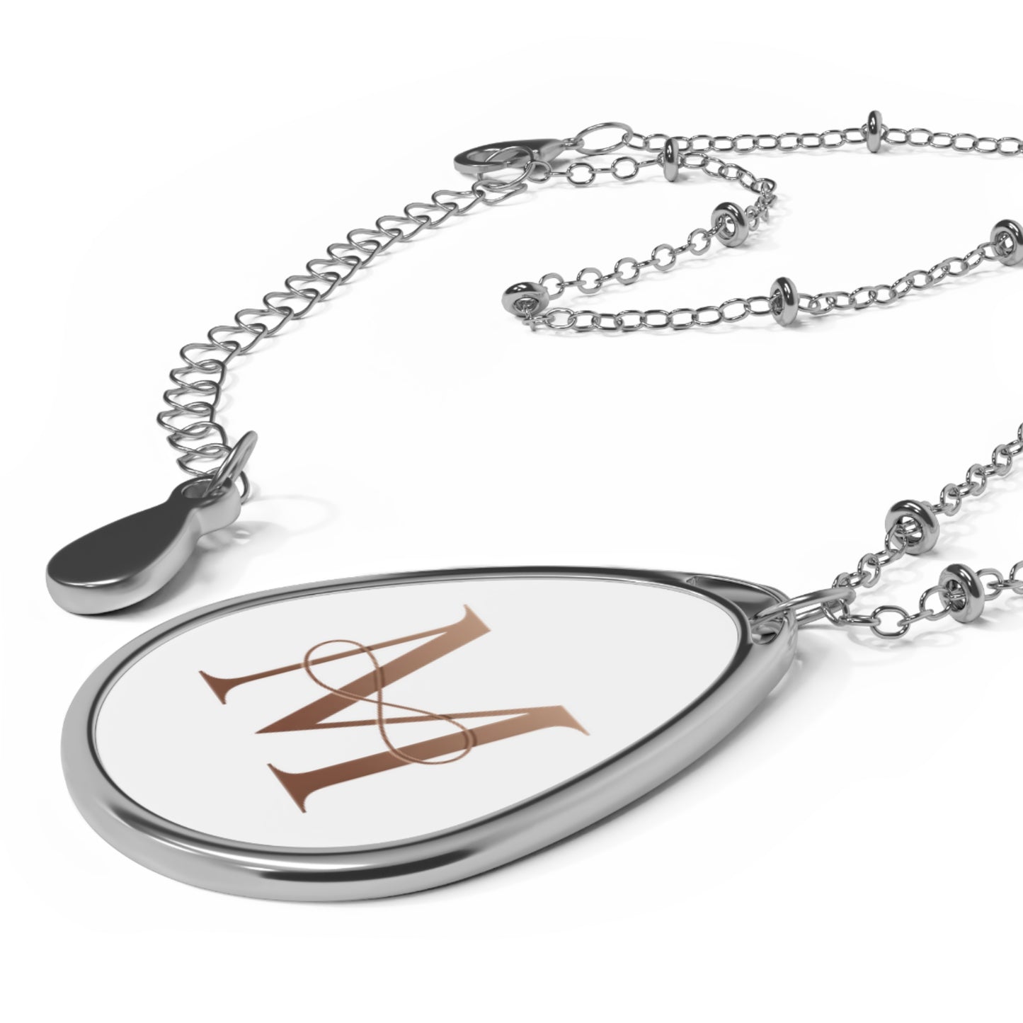 Personalized Oval Necklace with Initial, Custom Name Jewelry Gift for Her, Elegant Monogrammed Pendant, Birthday, Anniversary, Special [...]