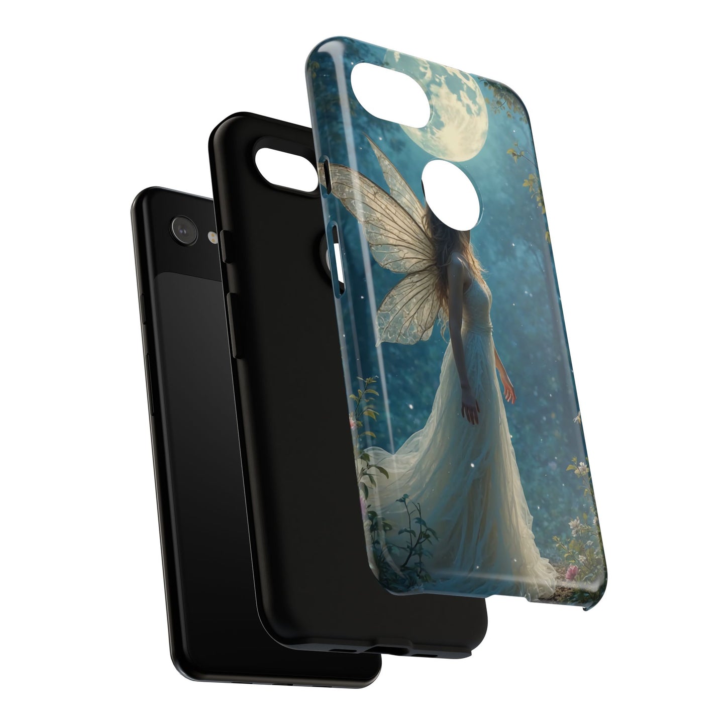 Fairy Moon Phone Case | Tough Cases for Nature Lovers, Fantasy Gift, Boho Phone Accessory, Ethereal Aesthetic, Magical Design