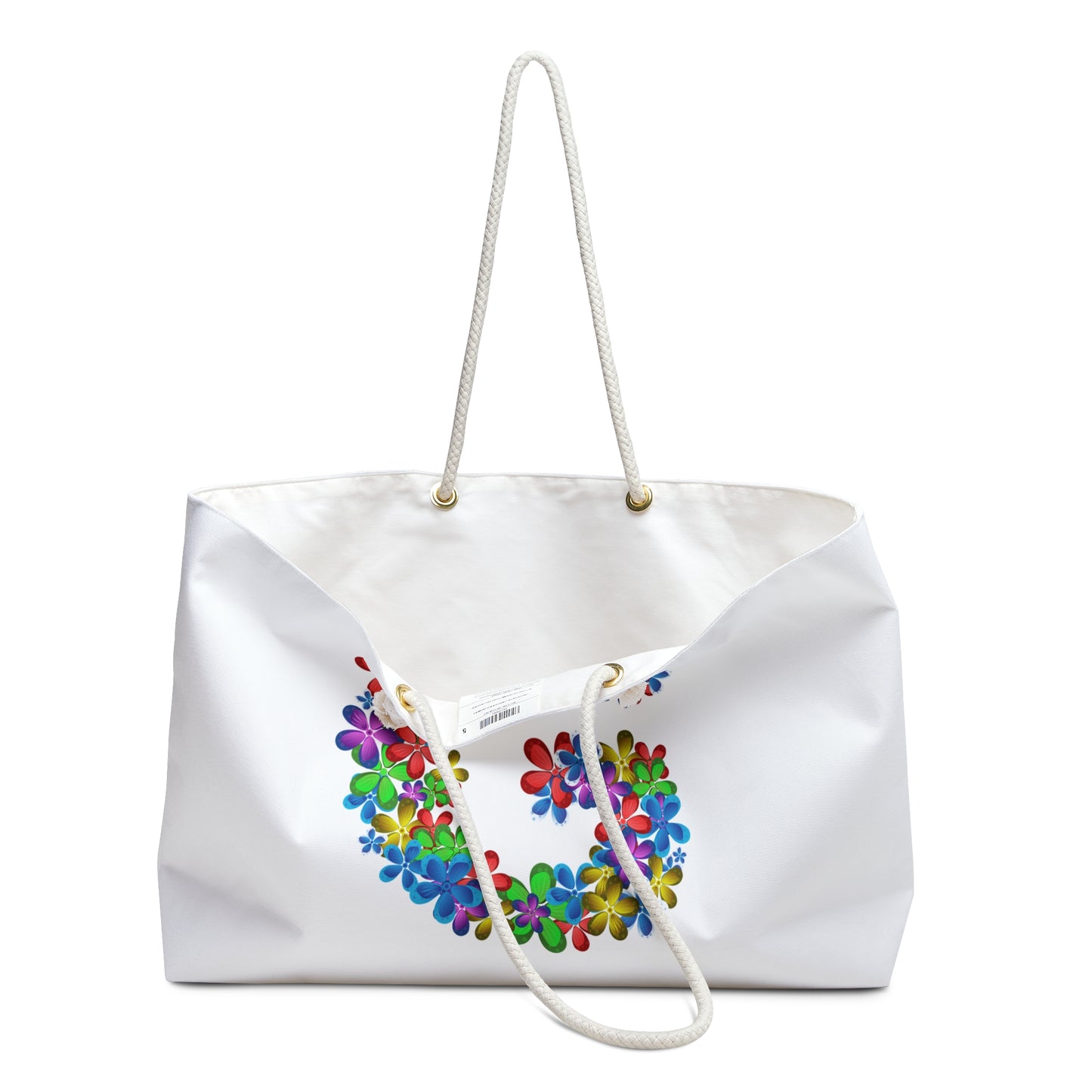 Colorful Floral Monogram Weekender Bag - Perfect for Travel, Beach Trips, Gym, Gifts, Summer Fun