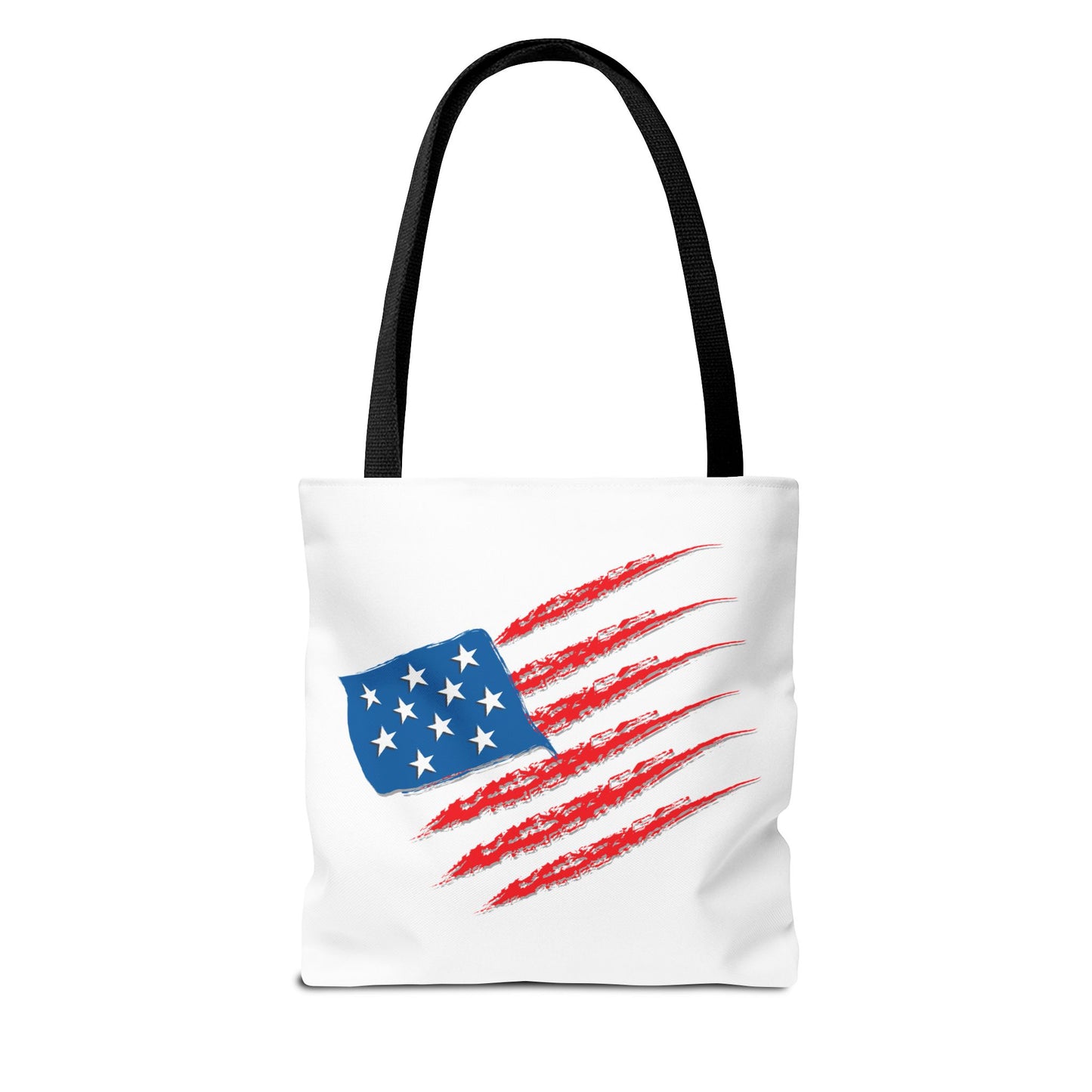 Patriotic Tote Bag | USA Pride | American Flag Design | Eco-Friendly Market Bag | Gift for Fourth of July, Veterans, Memorial Day