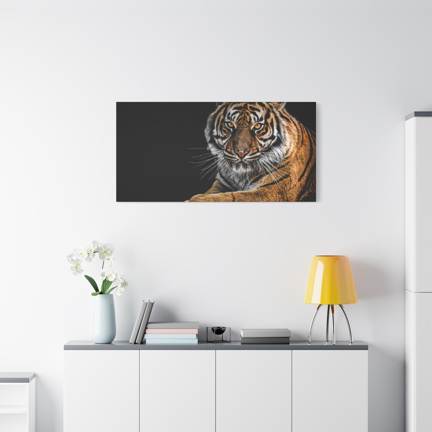 Majestic Tiger Canvas Art, Perfect for Animal Lovers, Home Decor, Gift for Wildlife Enthusiasts, Modern Wall Art, 1.25" Depth
