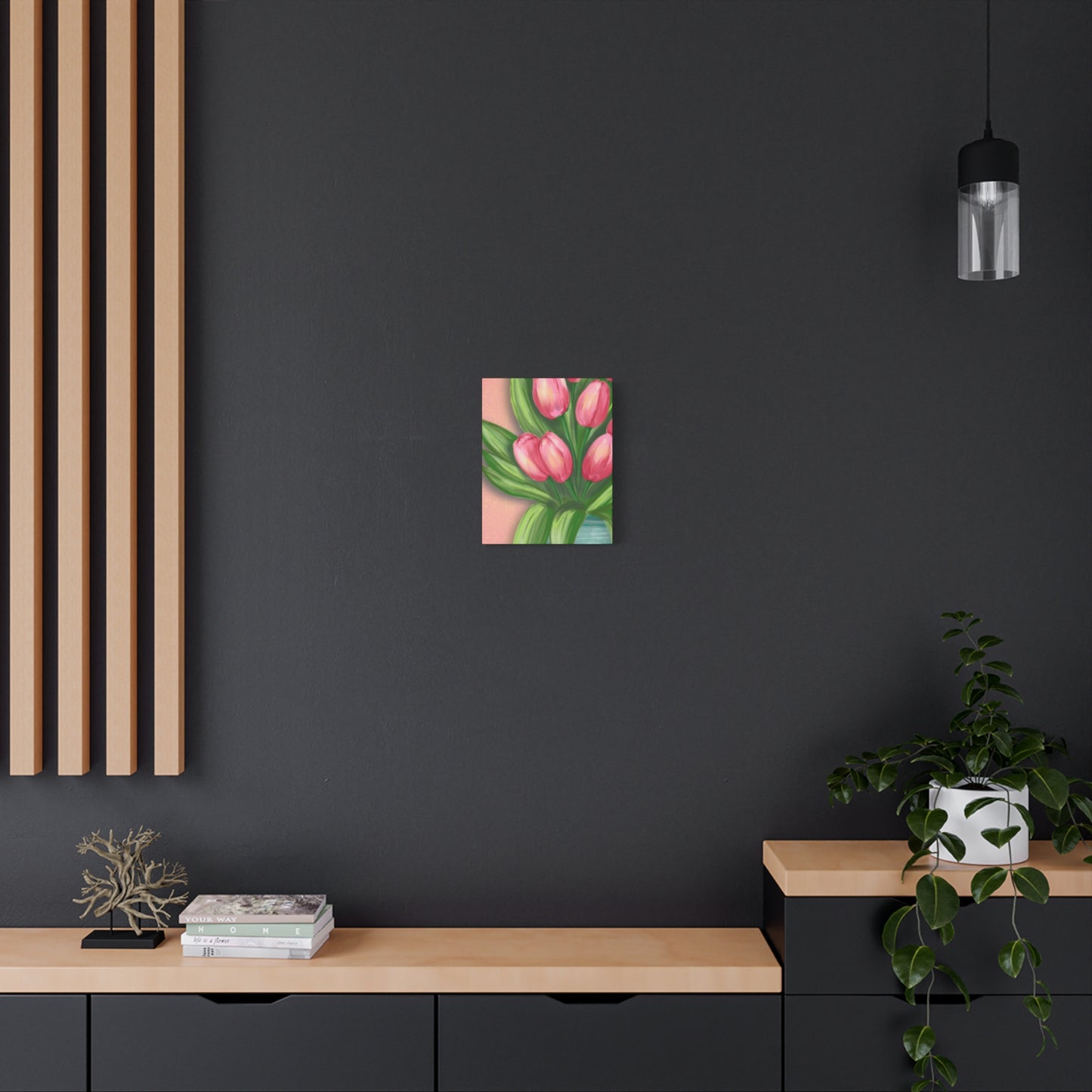 Matte Canvas, Stretched, 1.25" Tulips