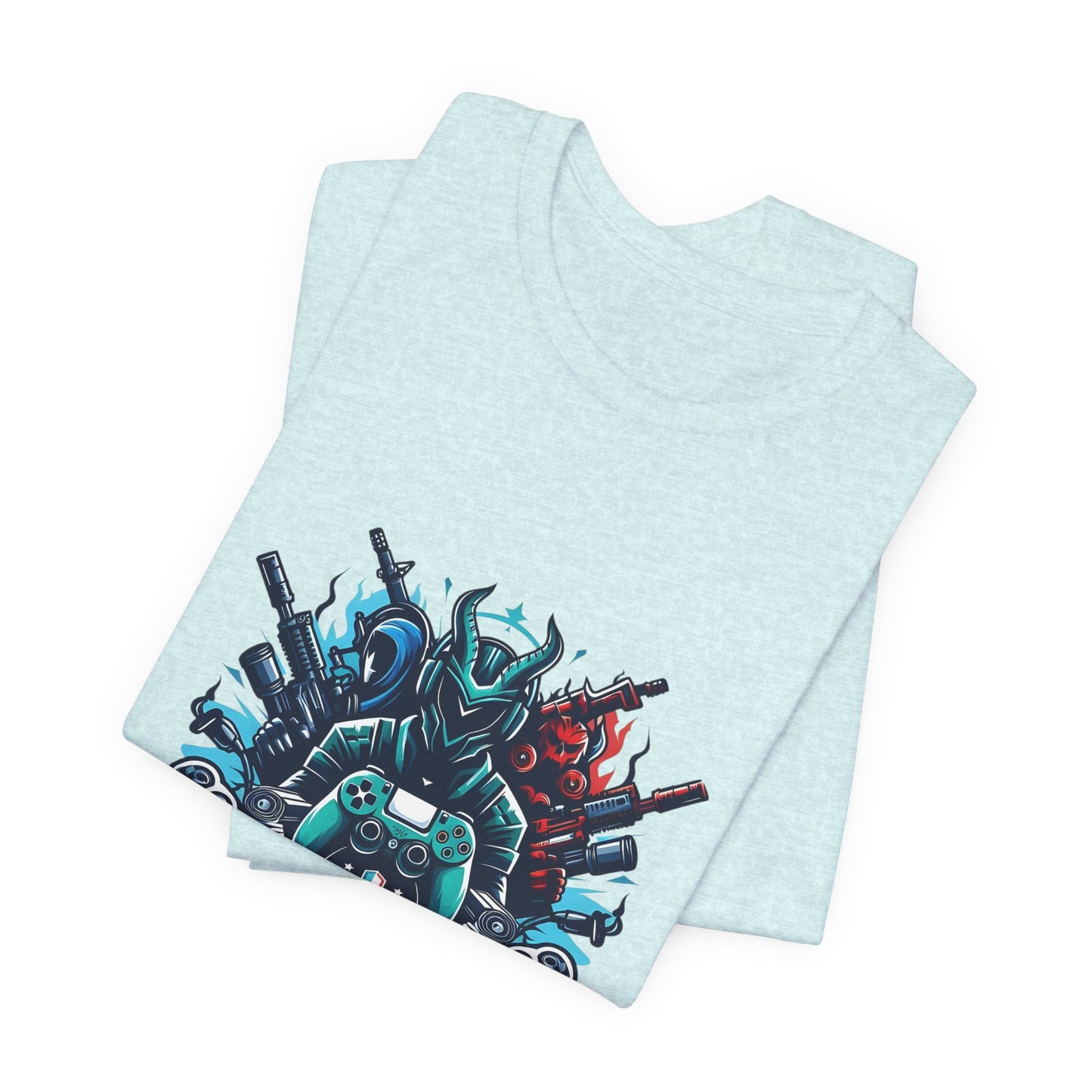 Gaming Controller Emblem Tee — Esports Gamer Graphic T-Shirt