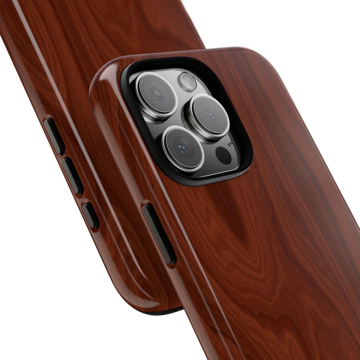 Wood Grain Phone Case, Stylish Tough Cases, Nature-Inspired Protective Cover, Unique Gifts for Him and Her, Eco-Friendly Tech Accessory