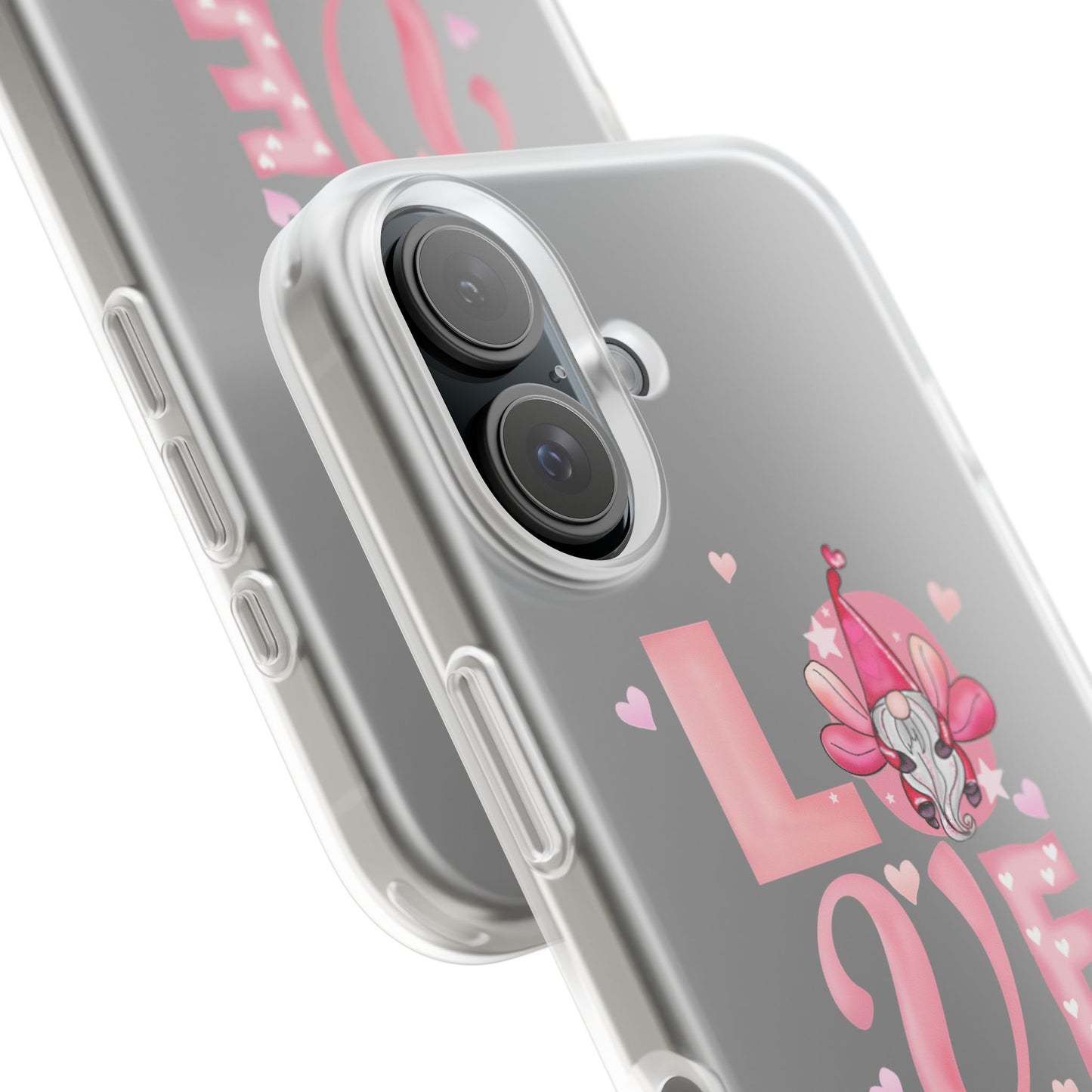 Love Gnome Phone Case — Cute Pink Valentine Flexi Case