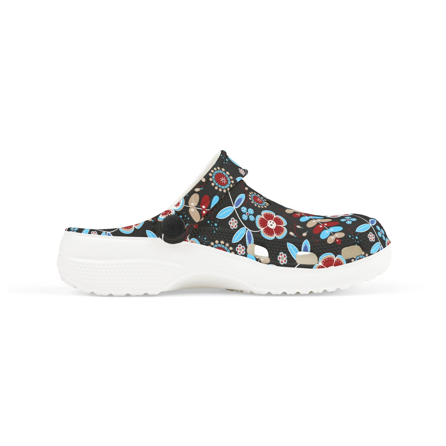 Kid's Floral Print Clogs, Comfortable Summer Slip-Ons, Garden Play Shoes, Kids Outdoor Footwear, Lightweight Festival Shoes